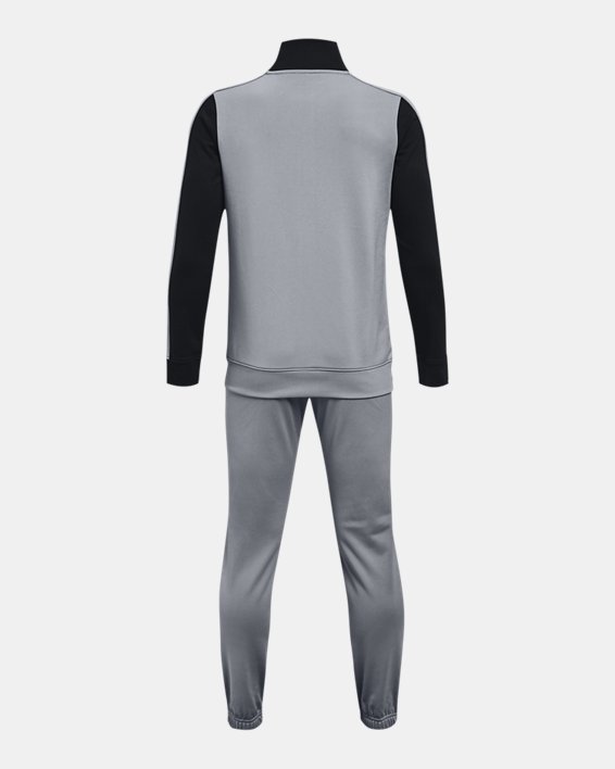 Boys' UA Knit Colorblock Track Suit, Gray, pdpMainDesktop image number 1